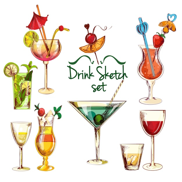  design, hand, restaurant, blue, wine, hand drawn, icons, tea, doodle, sketch, ice, glass, juice, cocktail, elements, illustration, drinks, emblem, decorative