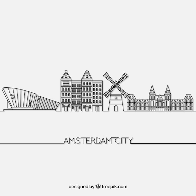 abstract,city,map,black,white,street,modern,elements,transport,buildings,skyline,black and white,cityscape,urban,outline,skyscraper,amsterdam,monument,famous,sight