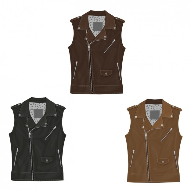 Free: Sleeveless Leather Jacket Collection - nohat.cc