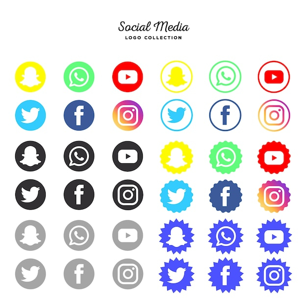 logo, icon, template, geometric, facebook, phone, social media, button, sticker, instagram, mobile, shapes, marketing, icons, web, website, social, twitter, modern, app, youtube, media, whatsapp, web icon, social icons, blog, logotype, snapchat, collection, set, interaction, logotypes, logo collection