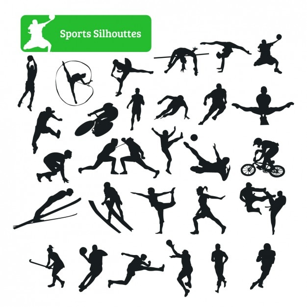  sport, football, soccer, sports, silhouette, basketball, running, hockey, cycling, silhouettes, skiing, martial arts, collection, sports silhouettes, arts, fencing, gymnast, martial