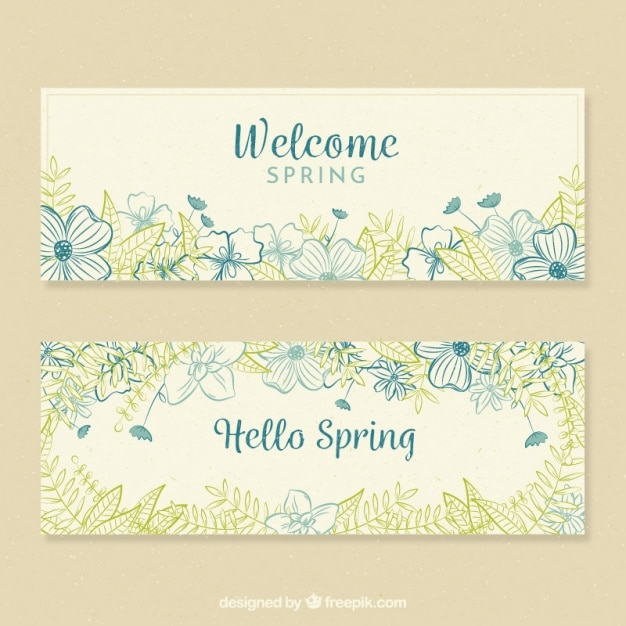 banner,flower,floral,flowers,hand,nature,banners,hand drawn,spring,leaves,plant,drawing,natural,blossom,beautiful,season,spring flowers,drawn,sketchy,sketches