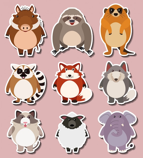 background,label,design,template,nature,character,cartoon,sticker,animal,cute,art,animals,graphic,tropical,elephant,drawing,wolf,sheep,illustration