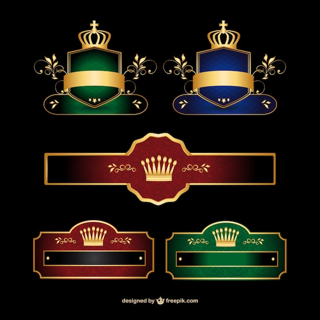  logo, banner, vintage, gold, design, badge, crown, vintage logo, banners, shield, luxury, illustrator, graphic design, web, graphic, labels, web design, ribbons, creative