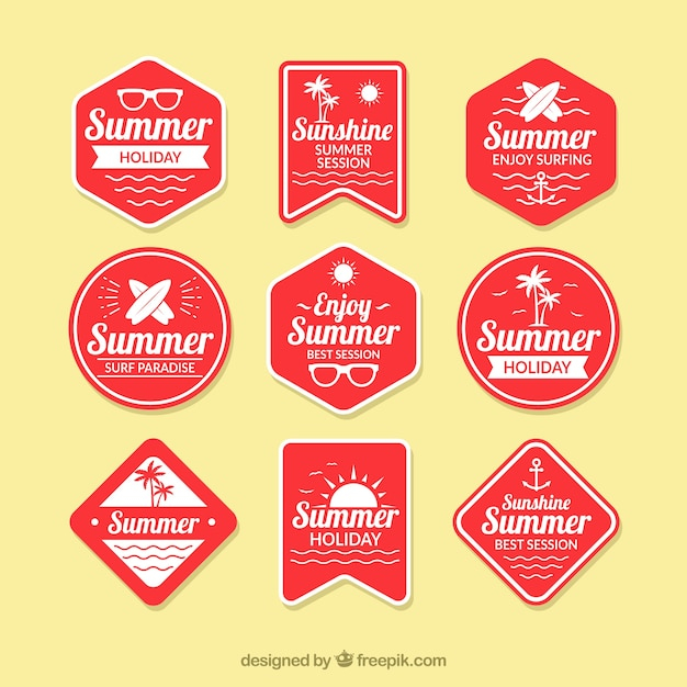 watercolor,summer,badge,beach,sea,sun,badges,holiday,flat,vacation,templates,sunshine,style,season,pack,collection,insignia,set,summertime,seasonal