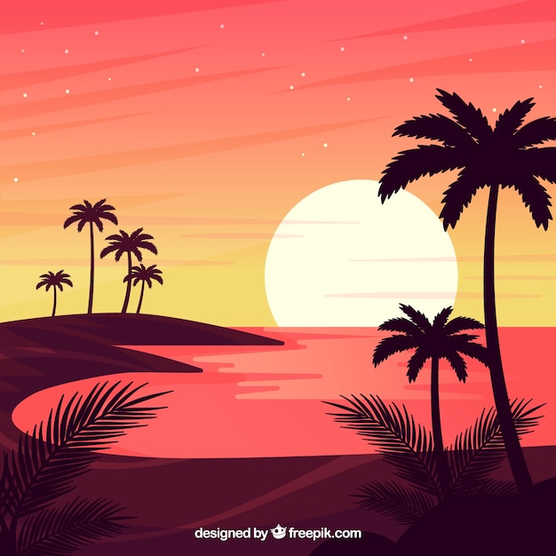  background, tree, water, design, summer, leaf, nature, sea, beach, sun, landscape, leaves, waves, holiday, tropical, flat, backdrop, plant, palm tree, natural