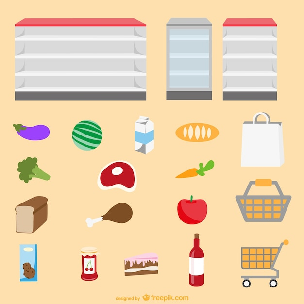 food,design,icon,box,shopping,graphic design,icons,shop,graphic,bag,flat,market,elements,shopping bag,supermarket,shopping cart,flat design,product,graphics