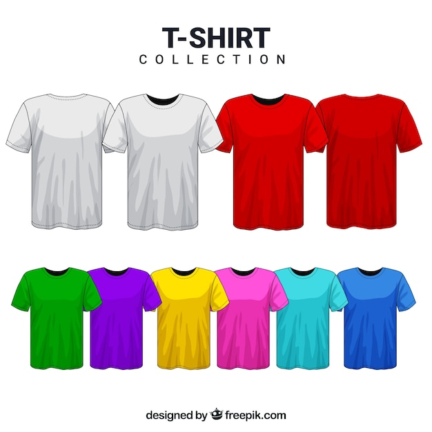 fashion,clothes,colors,tshirt,clothing,cloth,textile,pack,collection,set,different,wear,tshirts,wearing