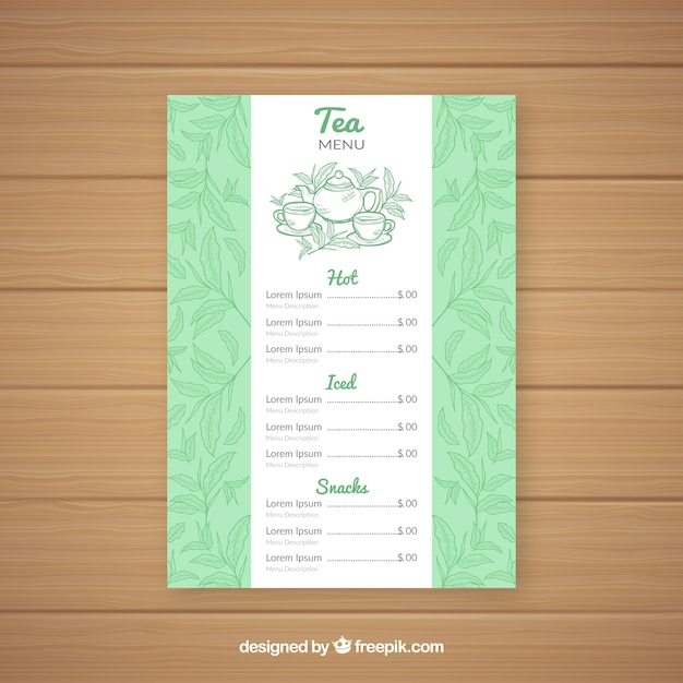 menu,template,leaf,leaves,tea,cup,list,drinks,plants,print,pot,tea cup,leafs,tea leaves,tea leaf,menu template,tea pot,beverages,ready,plantation