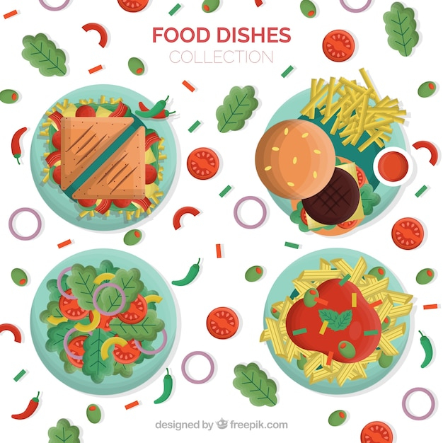 food,design,restaurant,kitchen,vegetables,flat,burger,cooking,flat design,pasta,dinner,sandwich,eat,salad,tomato,diet,lunch,nutrition,eating,dish