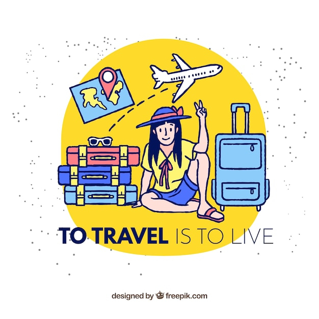 background,travel,hand,world,hand drawn,backdrop,vacation,tourism,trip,holidays,luggage,journey,style,drawn,traveling,traveler,baggage,worldwide,touristic
