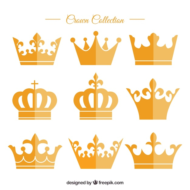  gold, design, crown, luxury, golden, flat, king, jewelry, flat design, power, queen, king crown, government, kingdom, crowns, wealth, throne, royalty, variety, monarchy
