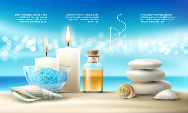  background, poster, blue background, light, blue, sea, beauty, spa, health, luxury, white background, tropical, bottle, decoration, glass, beauty salon, white, candle, natural