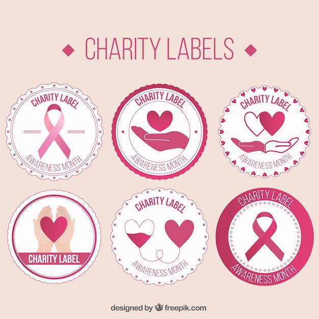 ribbon,vintage,people,hand,medical,badge,pink,retro,hand drawn,badges,labels,social,charity,retro badge,stickers,help,decorative,support,life,community