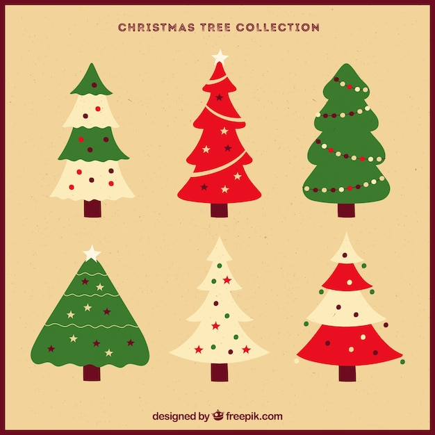 Free: Vintage christmas tree collection - nohat.cc