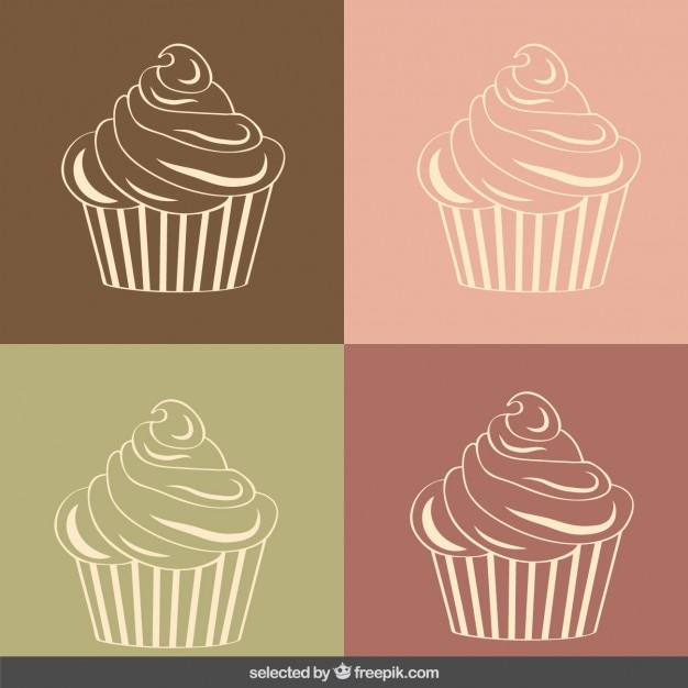 vintage,retro,icons,cute,cupcake,colors,pastel,illustration,cupcakes,icon set,outline,vintage retro,collection,set,realistic,pastel colors,cupcake icons,outlined