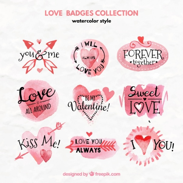 watercolor,heart,love,badge,sticker,cute,valentine,celebration,badges,decoration,stickers,decorative,celebrate,valentines,romantic,beautiful,collection,romance,painted,romanticism