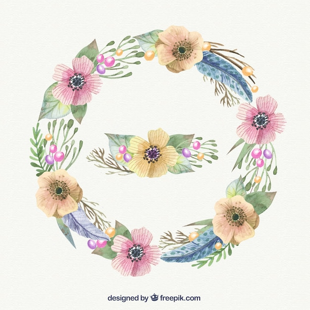 flower,watercolor,floral,flowers,hand,nature,paint,watercolor flowers,wreath,decoration,natural,colors,pastel,decorative,hand painted,painted