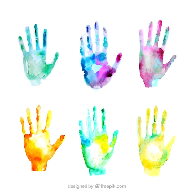 watercolor,hand,colorful,sign,communication,language,expression,pack,body parts,parts,sign language,deaf,hand gestures,gestures,body language,linguistics