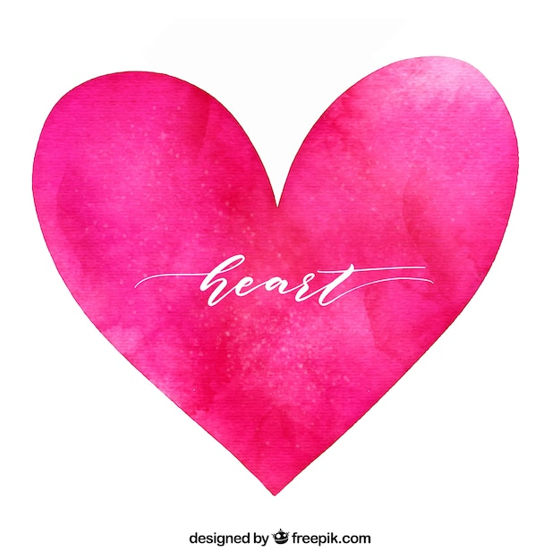 Free: Watercolor isolated heart background - nohat.cc