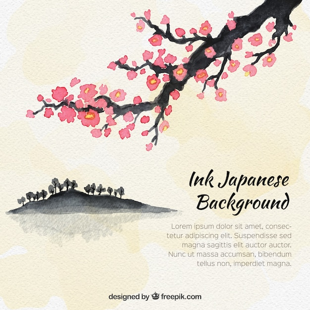 background,watercolor,floral,tree,flowers,hand,nature,floral background,watercolor flowers,japan,backdrop,flower background,japanese,cherry blossom,natural,nature background,branch,culture,traditional,cherry