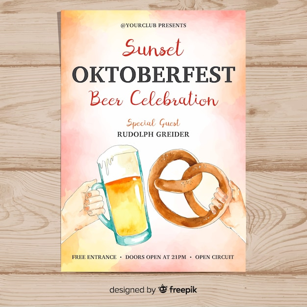 brochure, flyer, poster, watercolor, food, party, template, beer, brochure template, party poster, autumn, leaflet, celebration, holiday, festival, flyer template, bar, glass, party flyer, drink