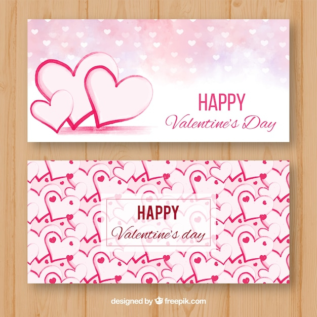 banner,watercolor,heart,water,love,hand,template,paint,pink,banners,art,color,valentine,celebration,couple,ink,celebrate,valentines,romantic,painter