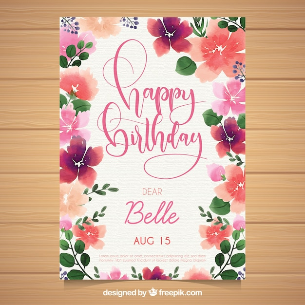 watercolor,birthday,invitation,happy birthday,party,card,flowers,gift,box,cake,watercolor flowers,gift box,invitation card,anniversary,celebration,happy,confetti,gift card,birthday card,present