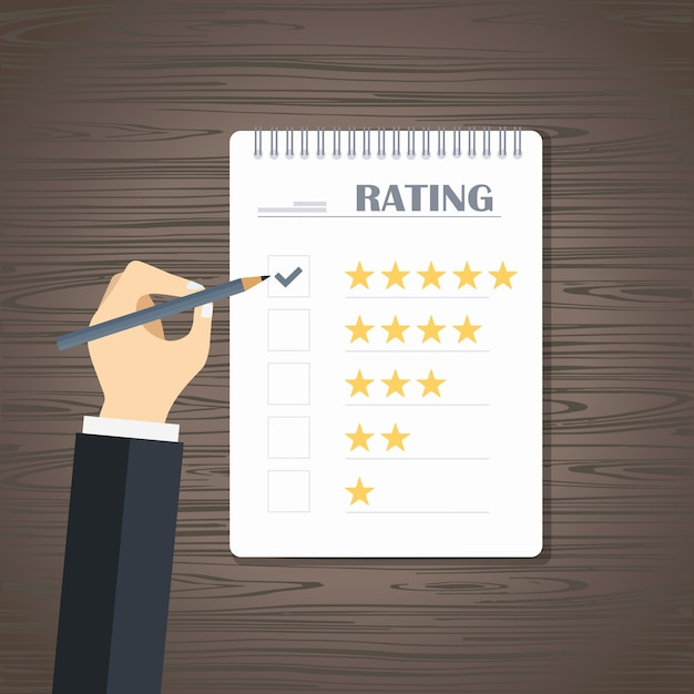  star, website, check, desk, report, service, customer, quality, customer service, test, vote, check mark, mark, client, feedback, top, performance, review, choice, rating