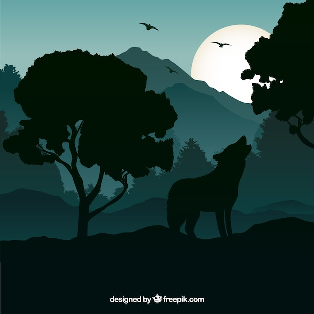 background,nature,animal,landscape,moon,animals,silhouette,night,wolf,natural,wild,animal silhouettes,hunter,wildlife,predator,at,howling