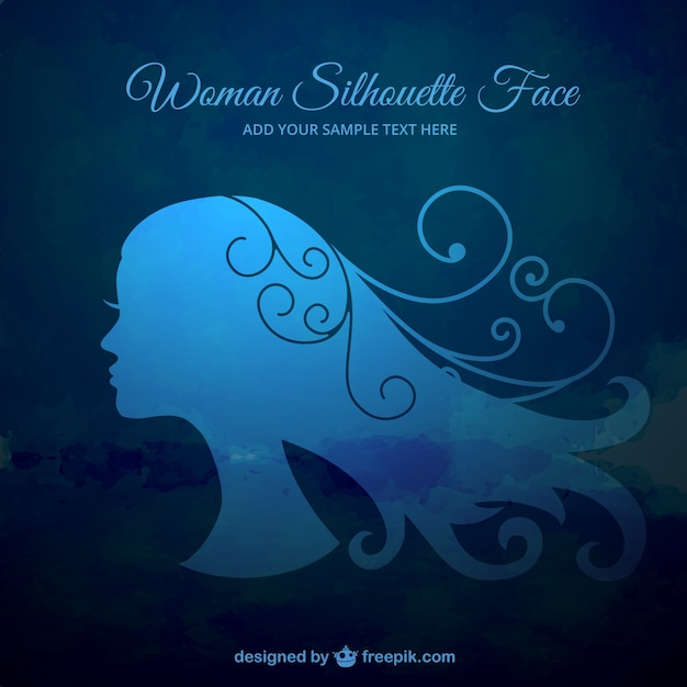 background,blue background,blue,hair,beauty,face,silhouette,profile,woman silhouettes,female,beautiful,woman hair,women face,long hair,long
