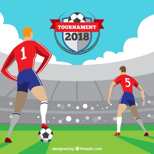  background, sport, world, football, sports, game, flat, backdrop, cup, ball, field, style, 2018, football field, tournament, paints, football players, players, flat style, football game
