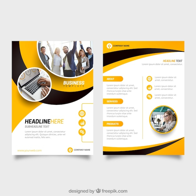  brochure, flyer, business, abstract, cover, template, brochure template, shapes, leaflet, black, flyer template, yellow, stationery, corporate, creative, company, corporate identity, modern, booklet, document