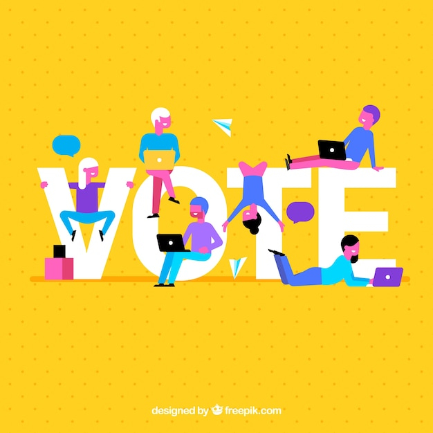 background, people, design, colorful, social, yellow, flat, yellow background, colorful background, flat design, background design, vote, word, election, politics, background color, choice, political, decision, nice