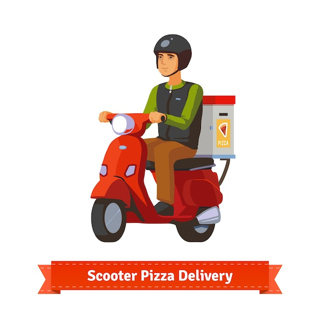 food,vintage,people,city,icon,template,man,box,character,pizza,red,retro,delivery,graphic,motorcycle,colorful,silhouette,bike,sign,flat