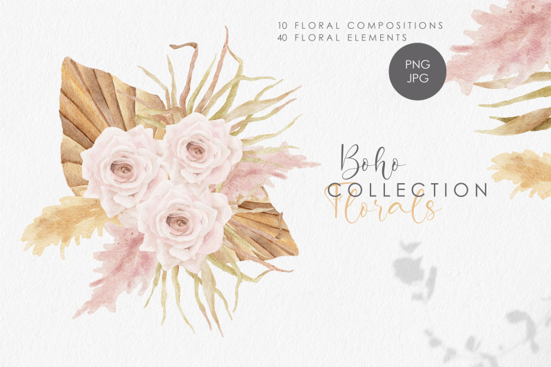 flower,florals,boho,PNG,elements,compositions,free