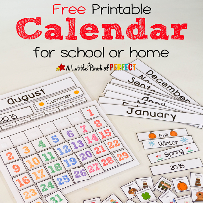 calendar,school,printable