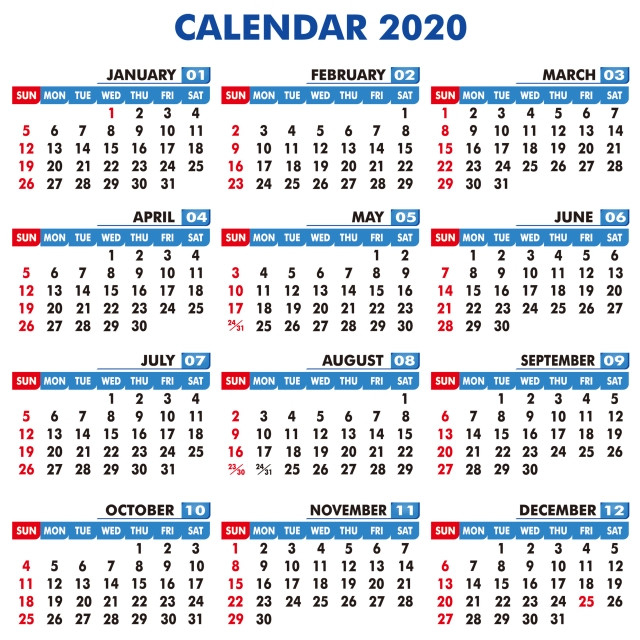 2020,calendar,template,twenty