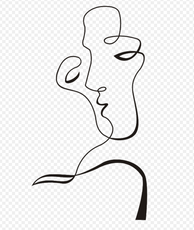 Kiss People Lips Black White Sketch Stock Vector (Royalty Free) 1710723130  | Shutterstock