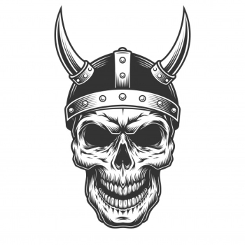 Viking skull | Viking skull, Viking helmet tattoo, Viking tattoos