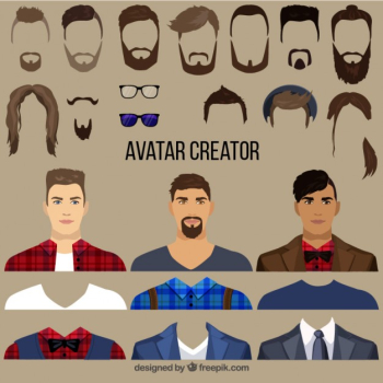 Free Vector  Male avatar creator