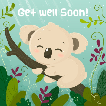 Get well soon panda Stock Vector by ©owainphyfe 185134988