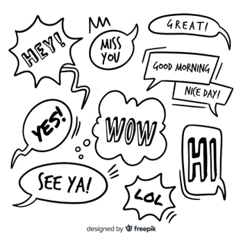 Hey You Speech Bubble Hand Drawn: vector de stock (libre de