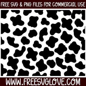 Cow Print SVG - Free SVG Love