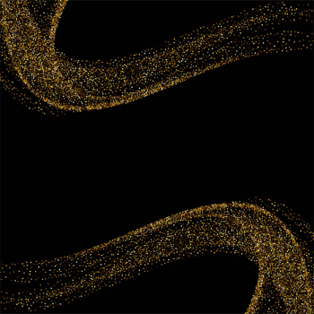 Gold glitter paint on black Royalty Free Vector Image