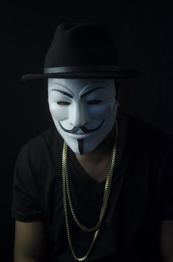 Premium PSD  Metal the guy fawkes anonymous mask isolated on transparent  background