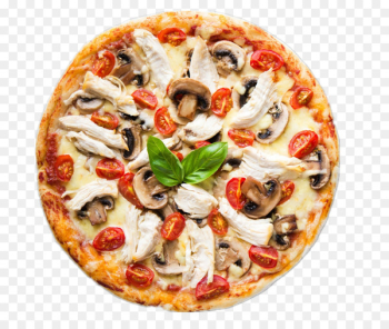 Pizza Italian cuisine Take-out Barbecue chicken - Mushroom pizza 