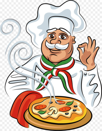 Pizza Italian cuisine Chef Cook - Take the pizza cartoon chef 