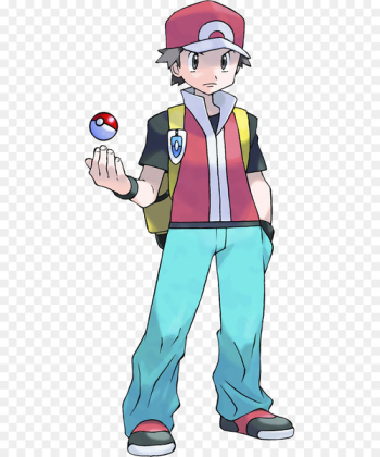 Transparent Red Pokemon Png - Trainer Red Pokemon Origins, Png