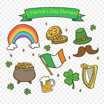Green St Patricks Day Hat PNG Clipart Image​